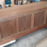 Exotic wood counter desk
