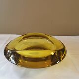 Vintage amber glass pocket tray