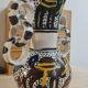 Artisanal vase in glazed ceramic, vintage 50s