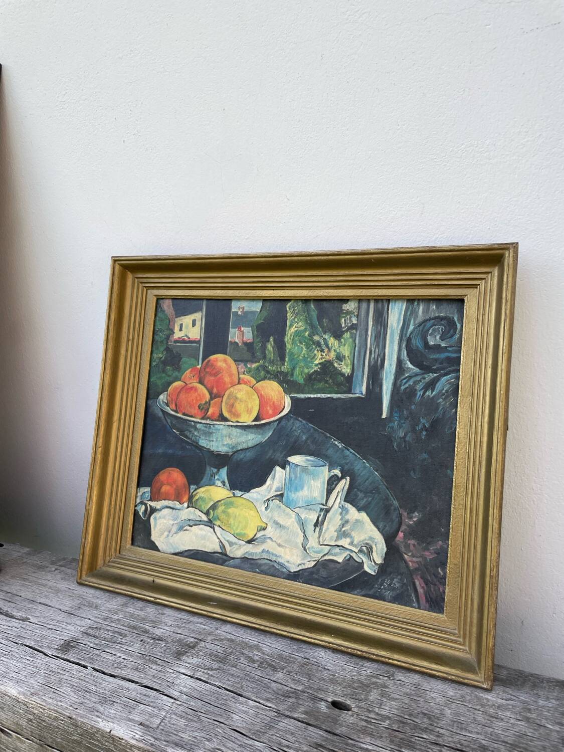 Still life painting in oil