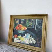Still life painting in oil