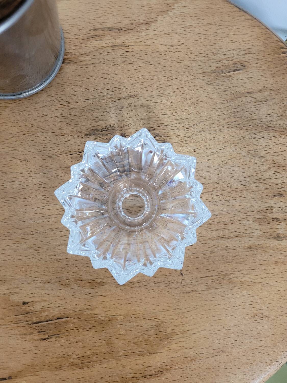 Cheverny crystal star candle holder