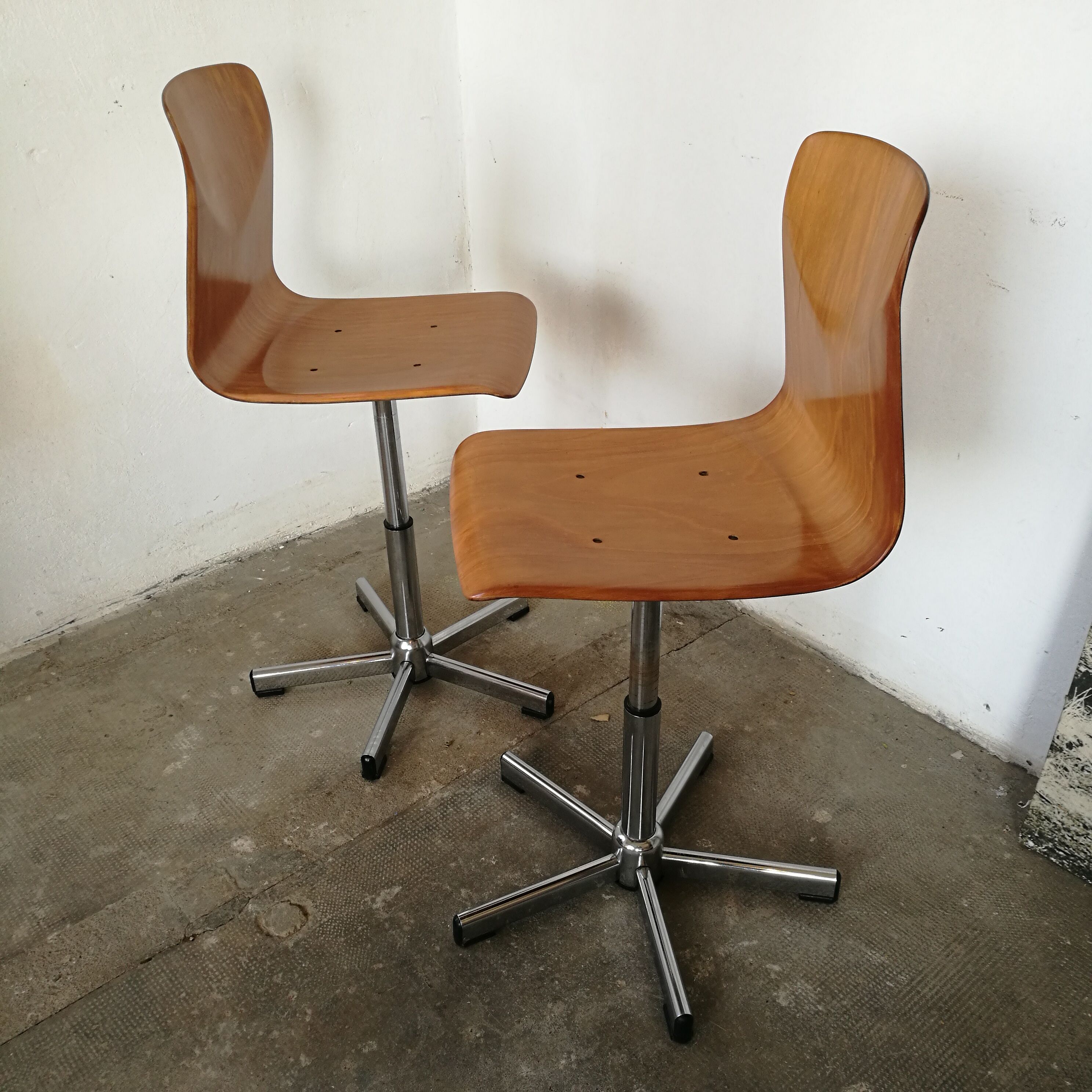 Pair of workshop chairs