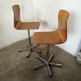Pair of workshop chairs