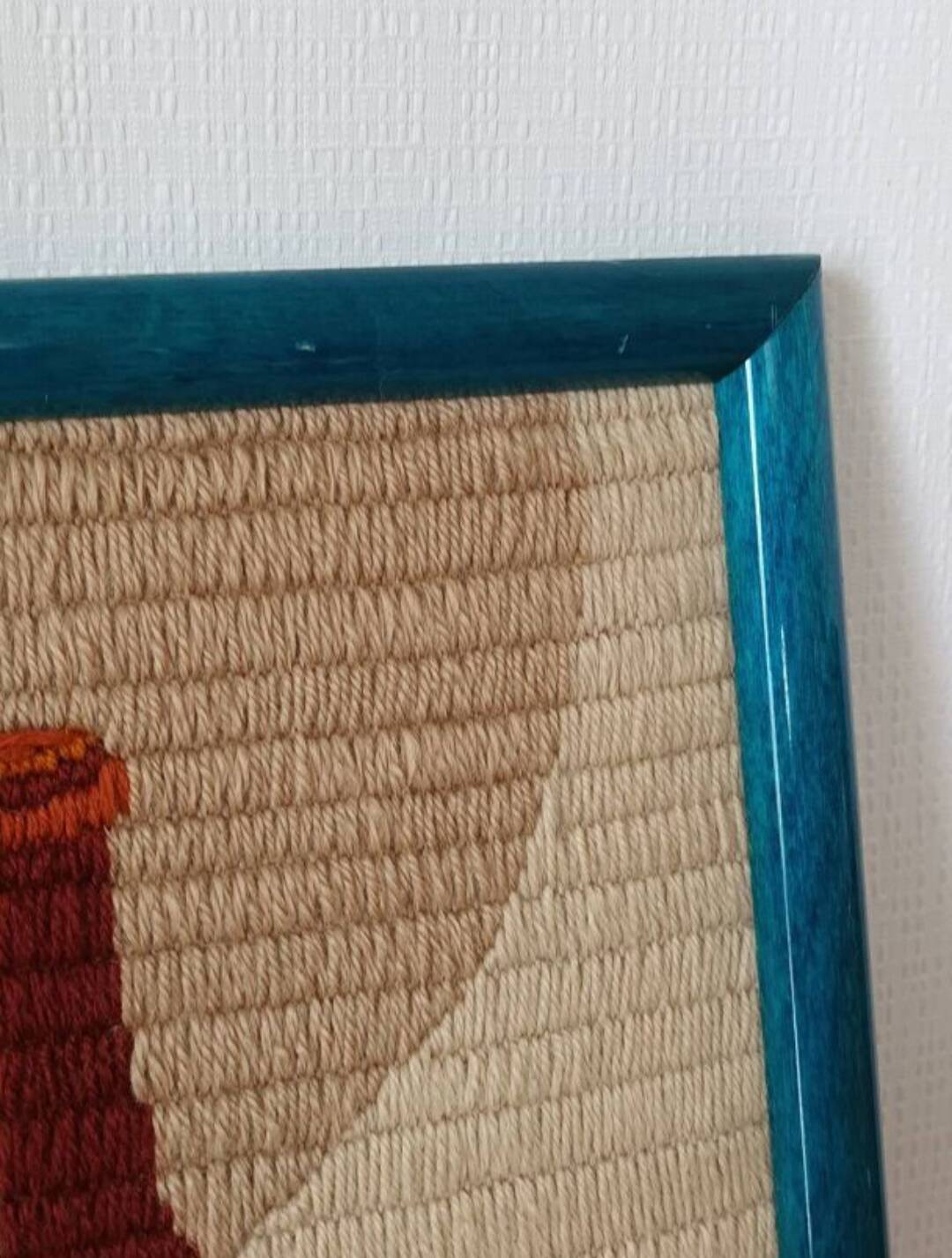 Vintage wool tapestry 1970