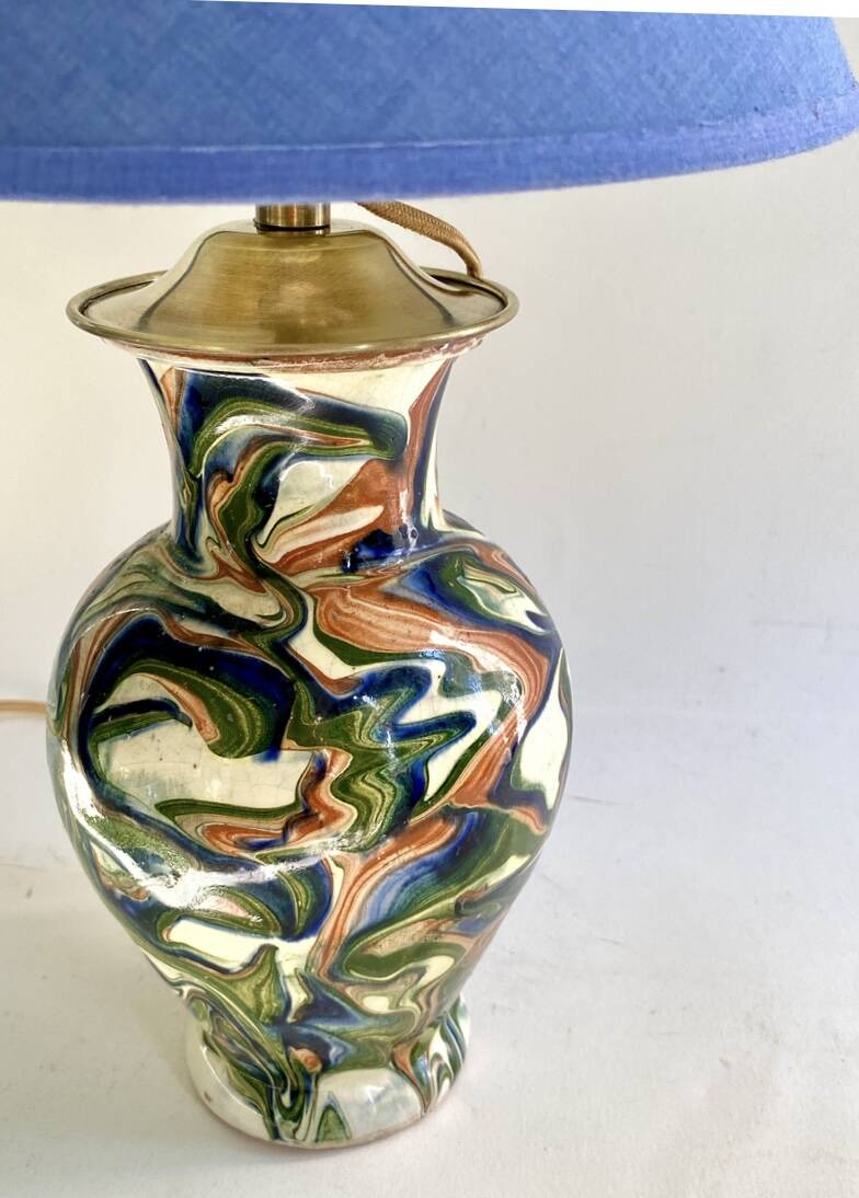 Mixed earth ceramic vase