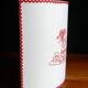 Wall lamp childish red embroidery 80s