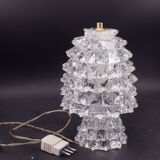 Elegant Table Lamp in Rostrato Murano Glass Vase for Barovier & Toso, 1940s