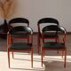 Set of 4 Johannes Andersen Scandinavian teak armchairs, 1960s