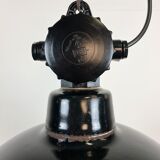 East German Enamel Factory Light By Lbd Veb Leuchtenbau Dresden, 1950s