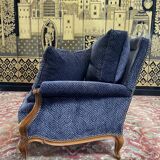 Sofa - Louis XV velvet style bench