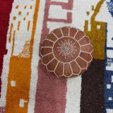 Handmade wool Berber rug 314 x 190 cm