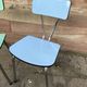 2 mismatched formica chairs mid century vintage 1960