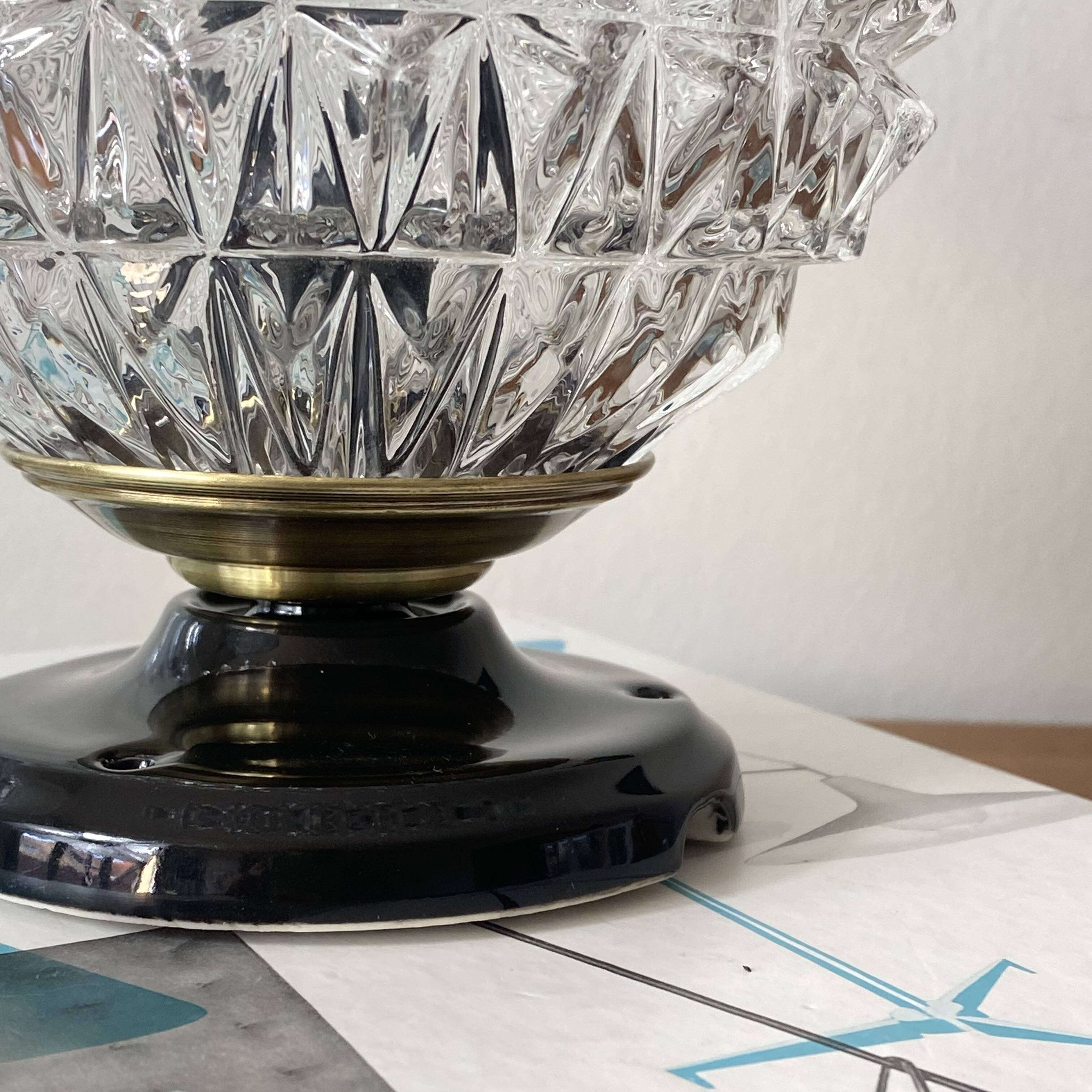 Ceiling light or globe wall light, 14 cm, porcelain rose.