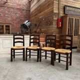Set of 4 country chairs