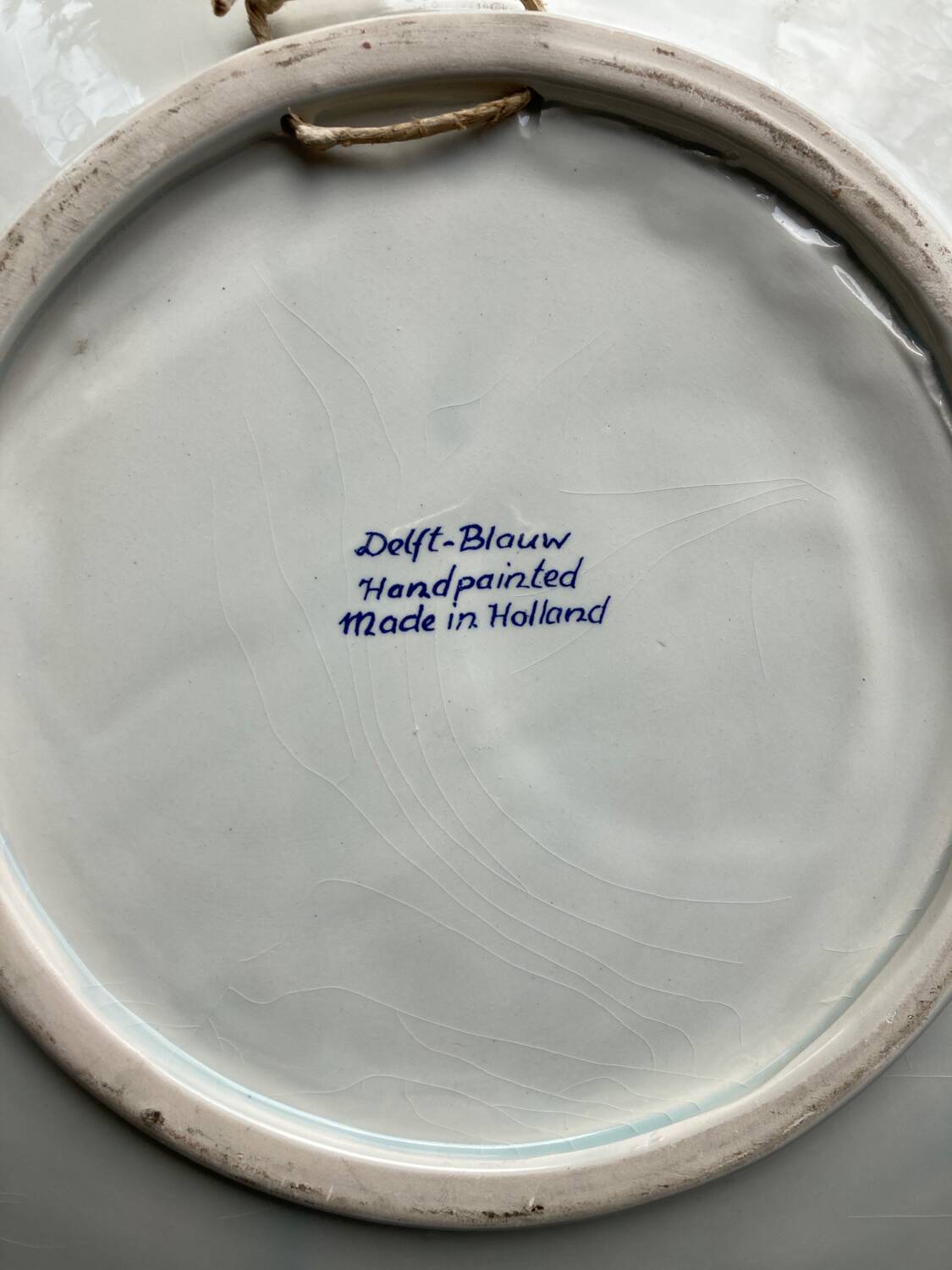 Large plate Delft Blue