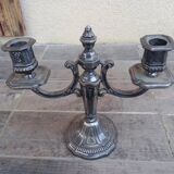 Silver-plated metal chandelier, 1925