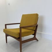 Fauteuil lounge danois vintage en teck, années 1970