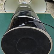 Grande lampe en céramique argent et noir vintage 120cm