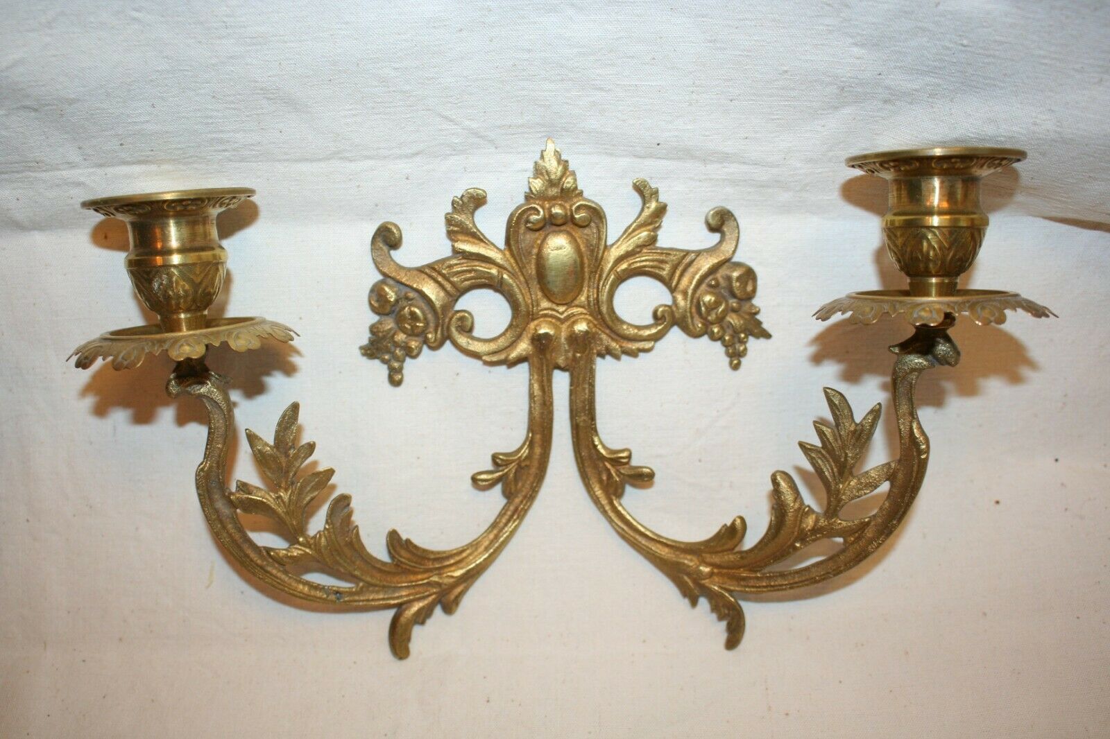 Pair of bronze candlesticks