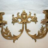 Pair of bronze candlesticks