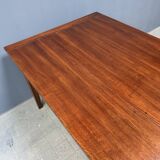 Large antique style oak extendable dining table