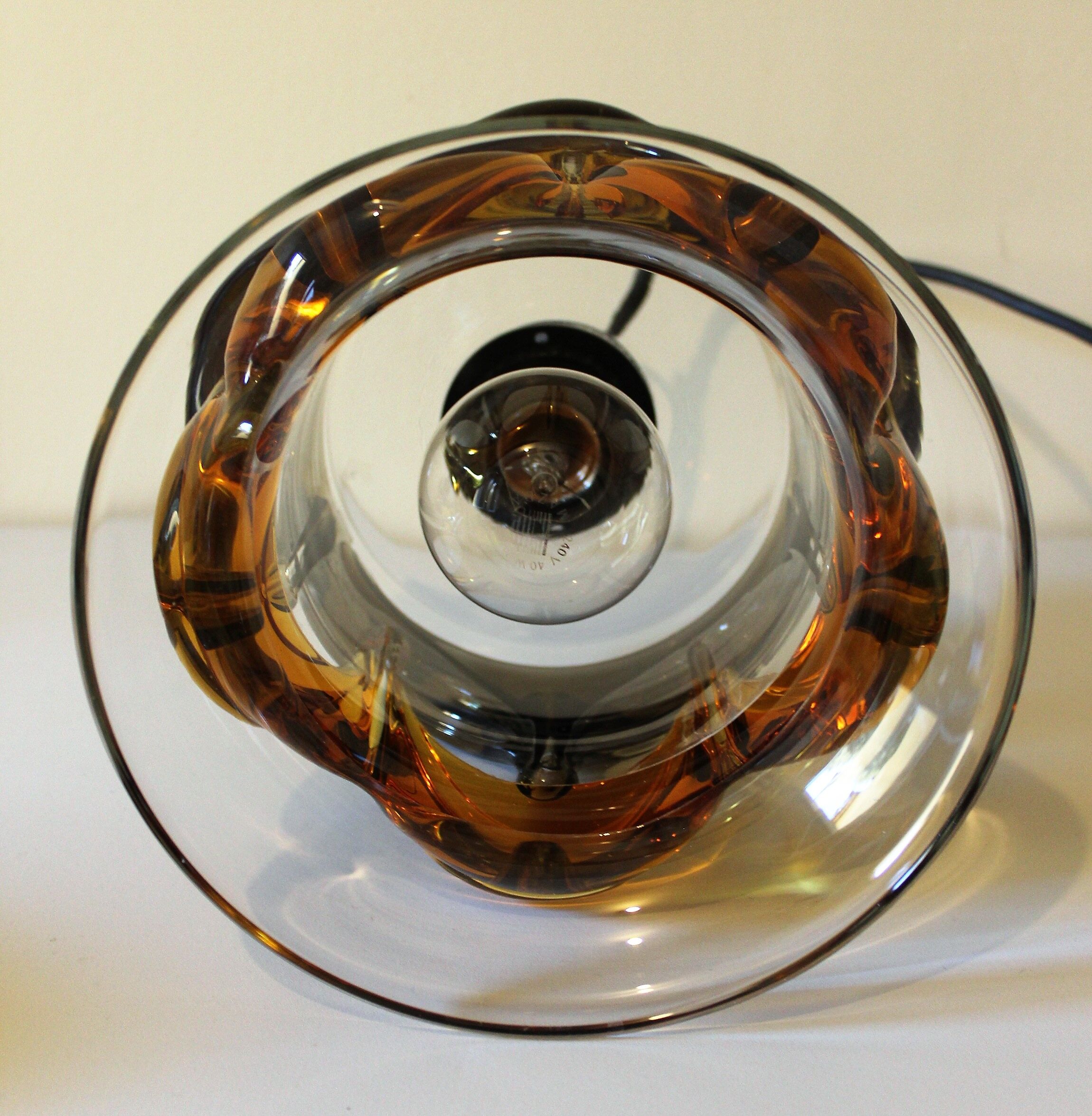 Hanging lamp glass from murano