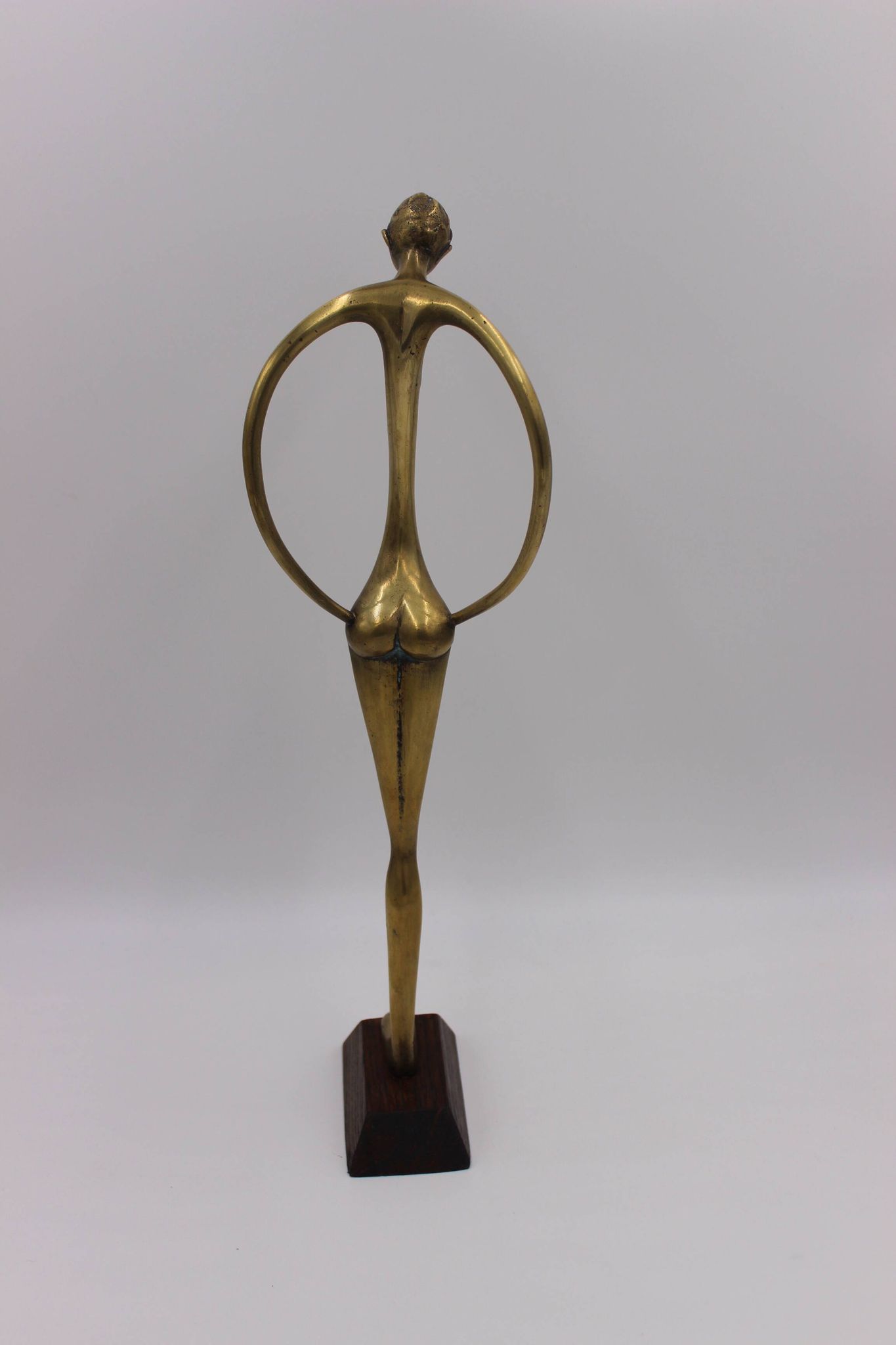 bronze sculpture brutalist modernist modern art mid century old