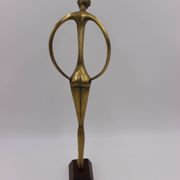 bronze sculpture brutalist modernist modern art mid century old