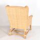 Paire de fauteuils club en rotin