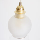 Pendant lamp from upcycled vintage glass lampshade