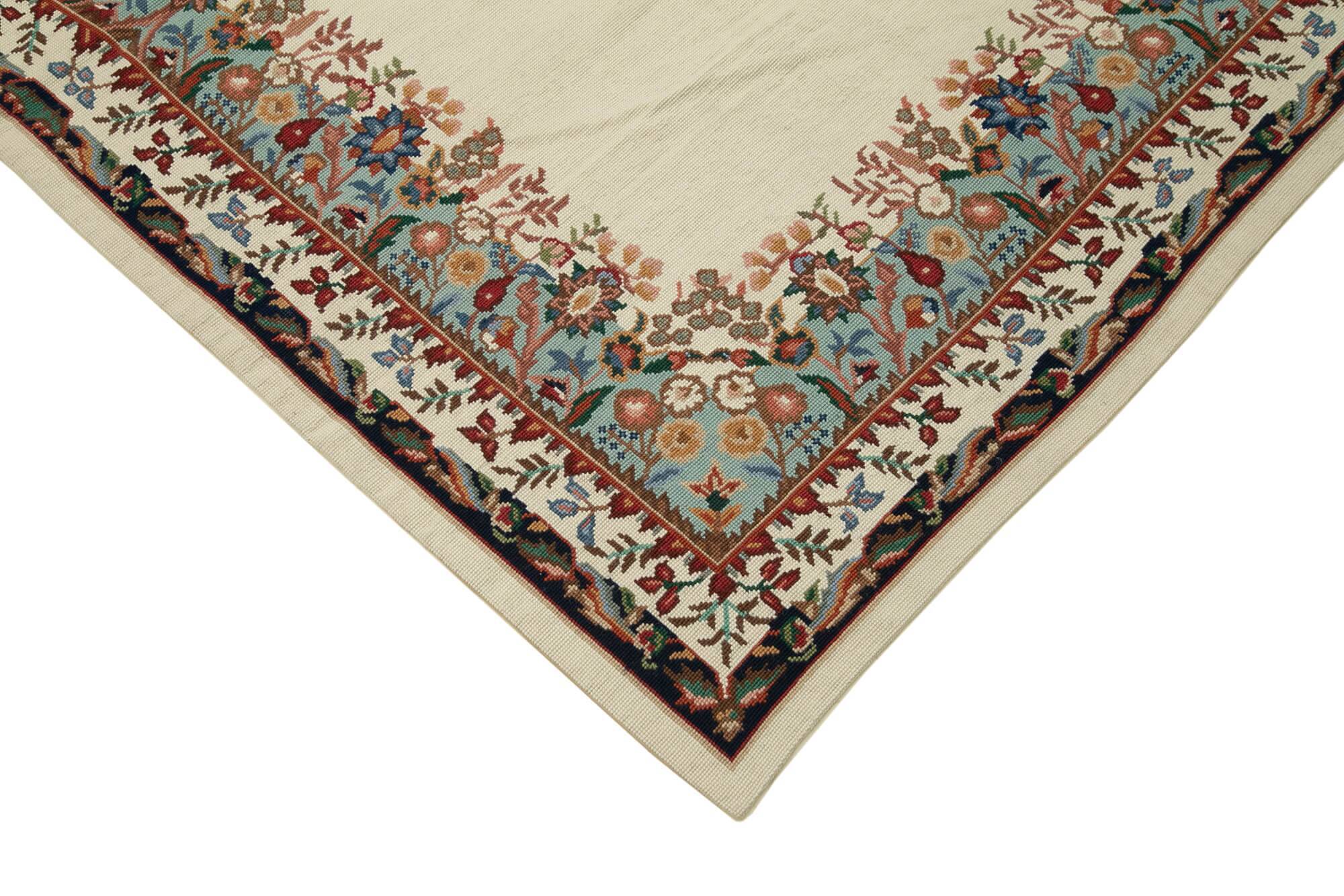 Handmade Vintage Flatweave Needlepoint Kilim 167 cm x 260 cm