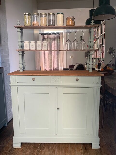 Parisian buffet with shelves