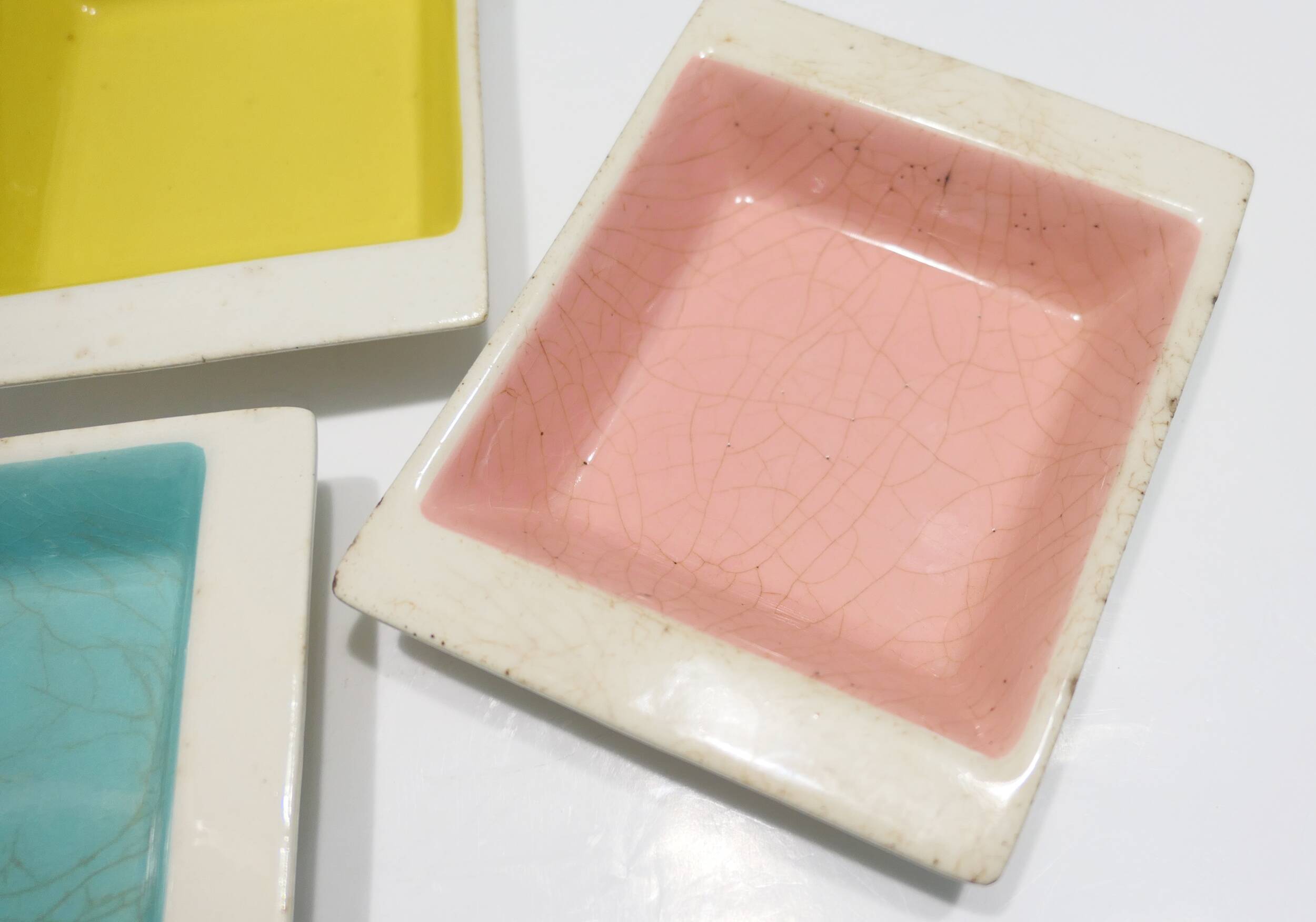 Trio de vide-poches céramique allemande des années 1950