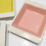 Trio de vide-poches céramique allemande des années 1950