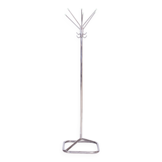 Restored Bauhaus Coat Hanger, Chrome-plated Steel, Czechia, 1930s