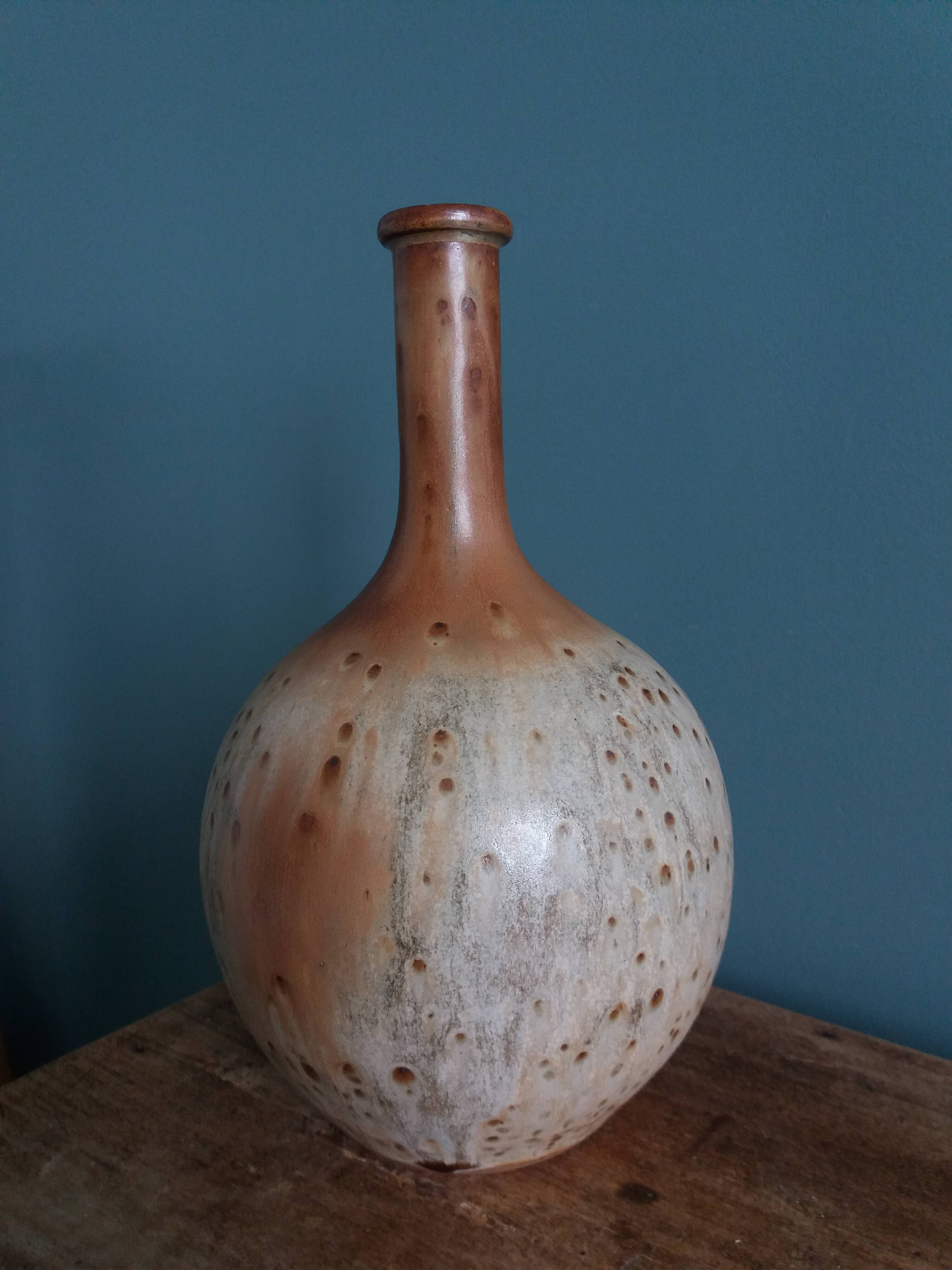 Alcohol carafe, Puisaye stoneware, Jean-Pierre Prud'homme