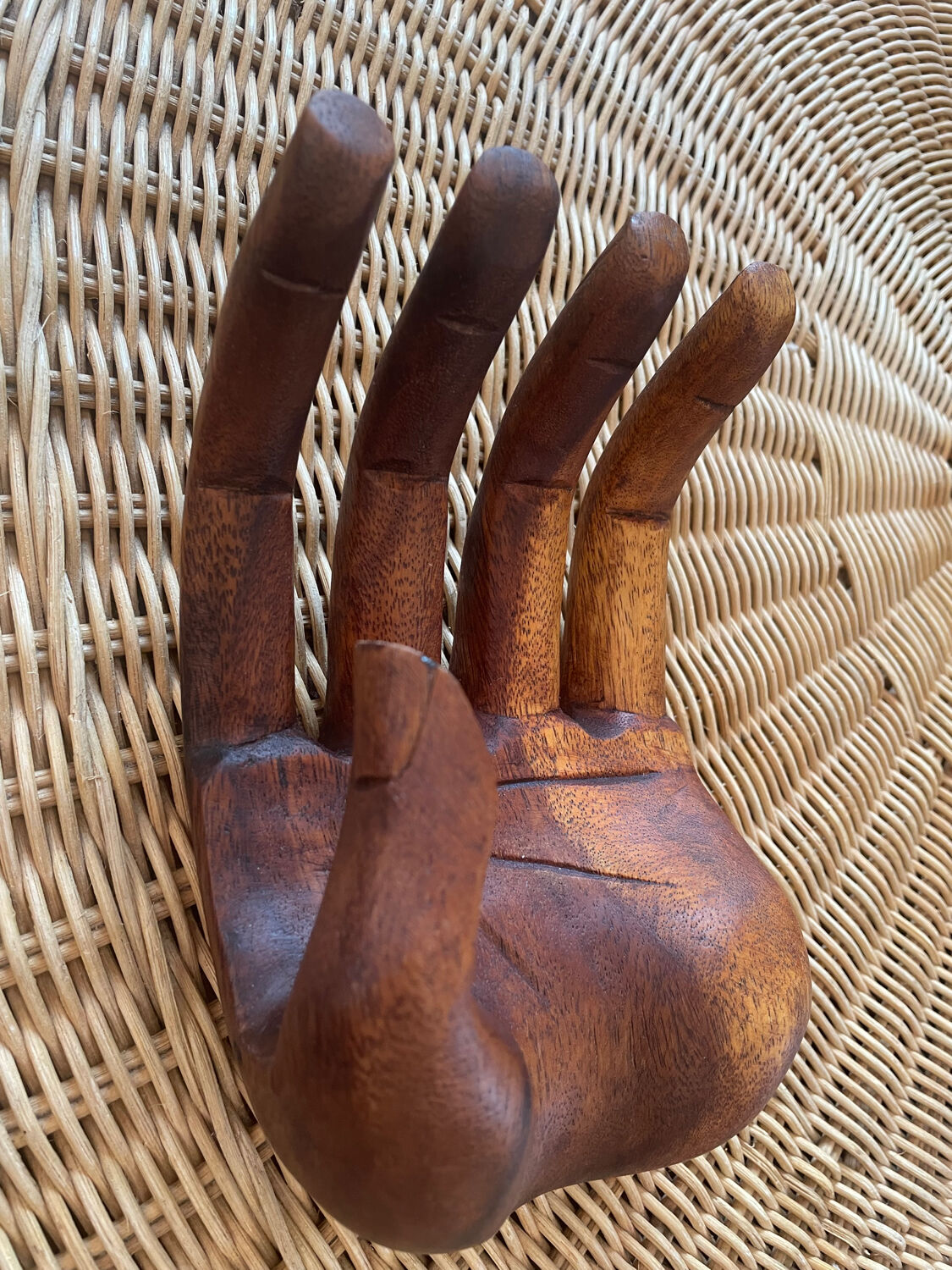 Vide poche baguier en bois