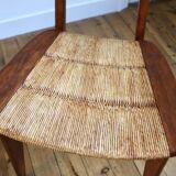 Set of 3 vintage Roger Landault "Ellipse" Sentou chairs 1957