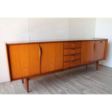 Scandinavian teak row circa 1960