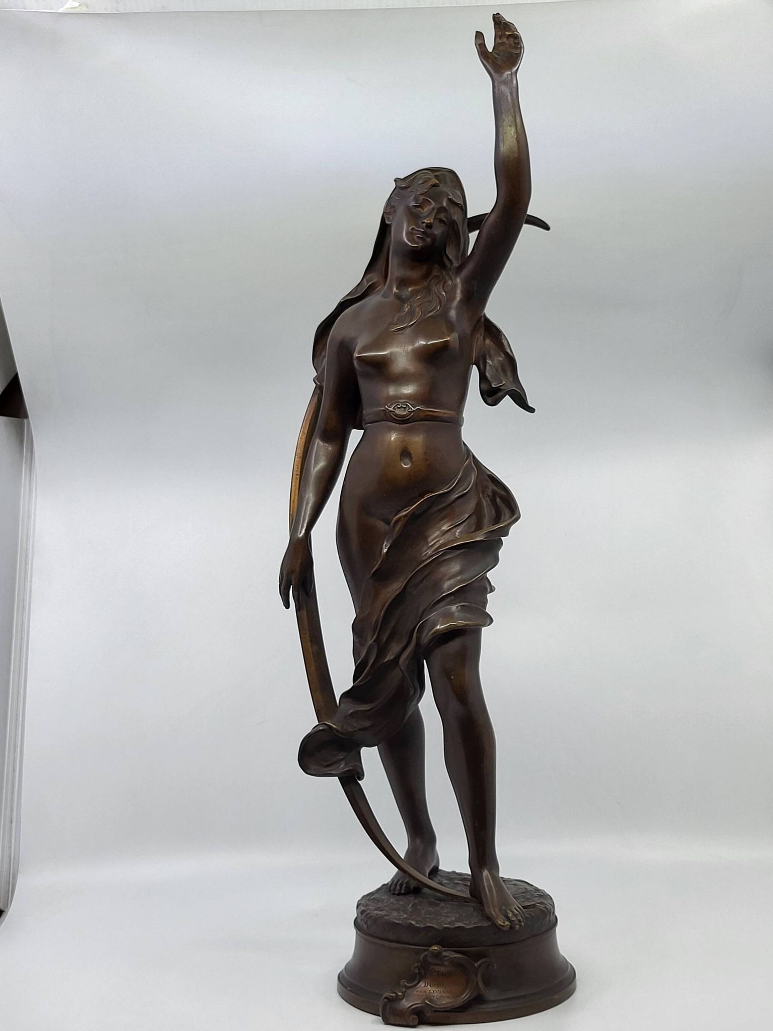 Bronze sculpture "The Shepherd's Star" by Henri Louis Levasseur 1880