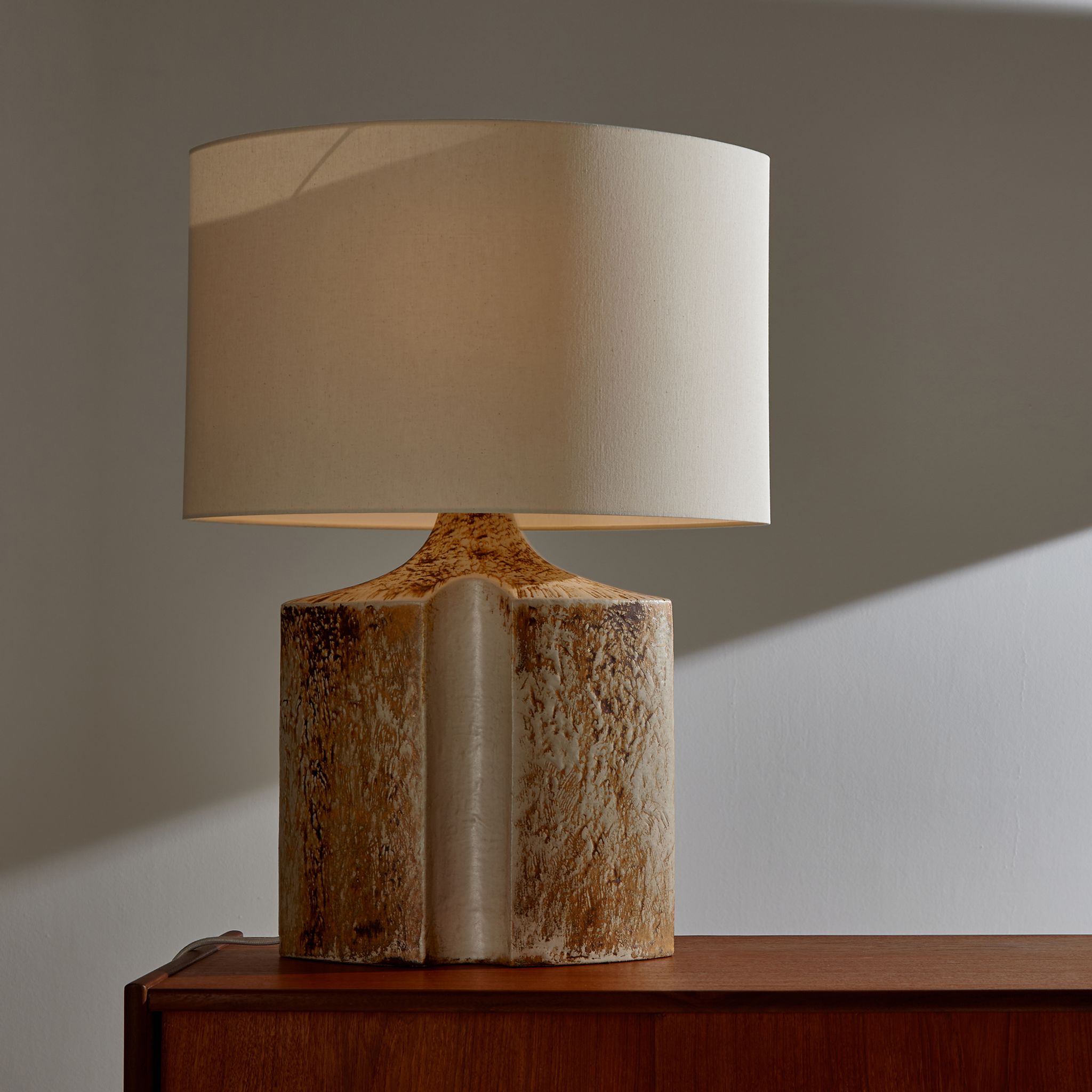 Ceramic table lamp by haico nietzsche for søholm stentøj