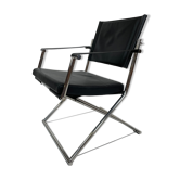Vintage Sleek Modern Euroka Folding Campaign Lounge Chair by Mark Singer for Melamede