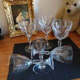 Verres à pied en cristal d'arques modèle Washington