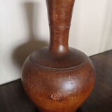 Glazed terracotta vase - Late 19th century