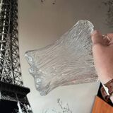 Scandinavian handkerchief vase by Severin Brørby hadeland Furu in glass 1970