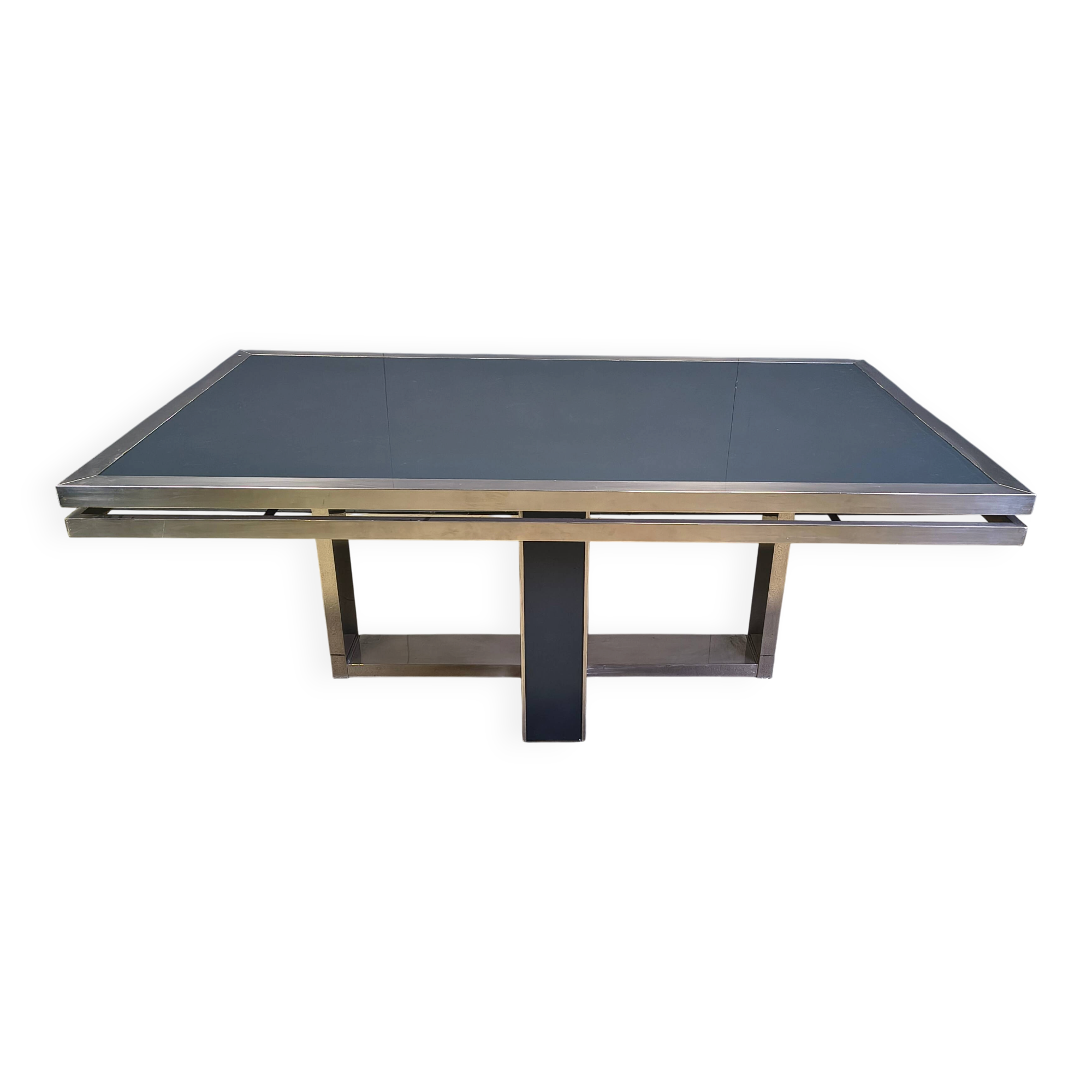 Vintage Italian chrome dining table, 1970s