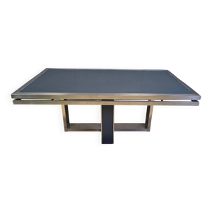 table à manger en chrome