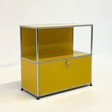 USM Haller cabinet in yellow