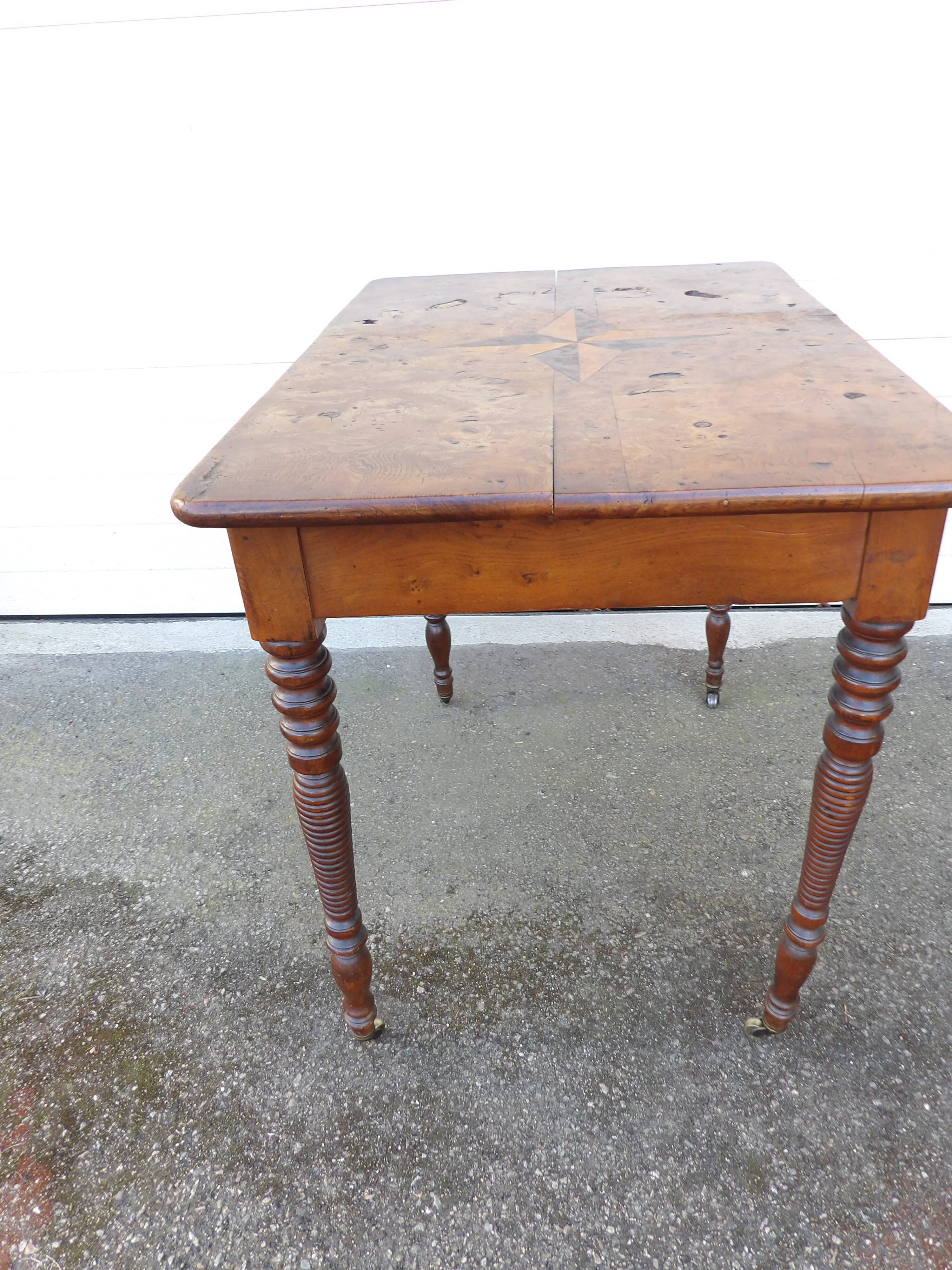 Small table with turned legs, 19th century